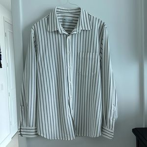 Zara men’s button-down striped shirt